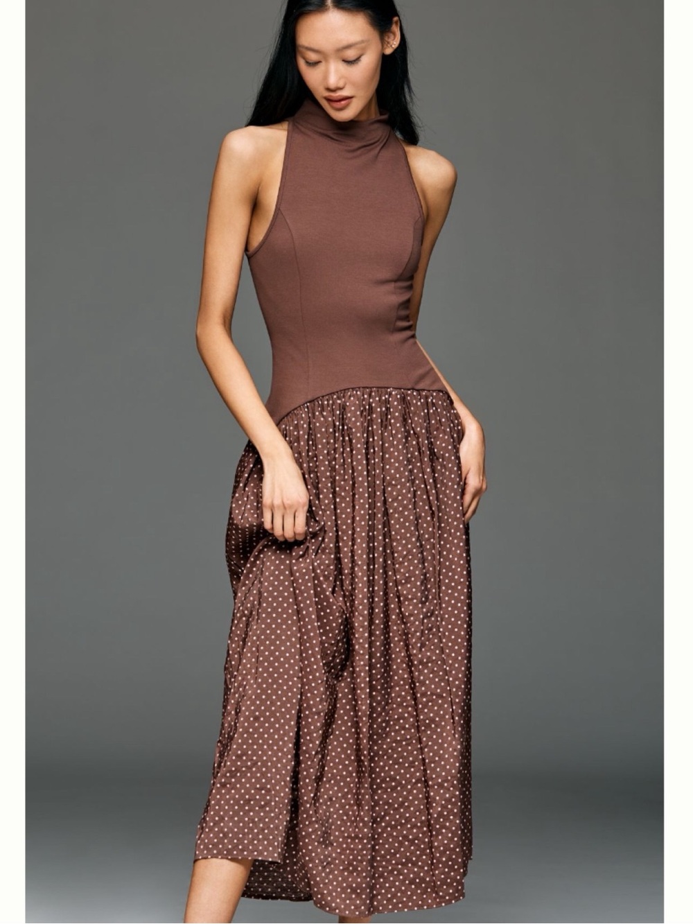 NWT Anthropologie Maeve Mariana Drop-Waist Maxi Dress, M